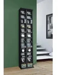 VCM Holz CD DVD Stand Regal | CD Regal mit Platz f&uuml;r 408 CDs oder 144 DVDs oder