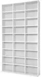 tectake&reg; CD DVD Regal Christel 180 x 102 x 23,5 cm - Wei&szlig;