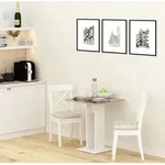 Esstisch Vicco Repose Sonoma 65 x 65 cm, Model 30288 - Wei&szlig;