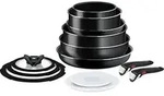 Tefal L1599243, Gemischtes Set, Schwarz, Aluminium, Schwarz, Abnehmbar, 16 cm -
