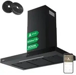 CIARRA A+++ 709 m3/h Dunstabzugshaube 90cm Wandhaube WIFI +APP & Touch Control...