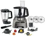 Moulinex FP827E10, 3 l, Grau, 2 l, Edelstahl, 1000 W, 230 mm - Grau