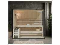 HOME DELUXE Traditionelle Sauna SHADOW XL – 200 x 150 x 190 cm inkl. 8 kW Saunaofen