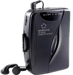 Renkforce RF-CP-150 Tragbarer Kassettenspieler Schwarz - Schwarz