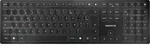 CHERRY KW 9100 SLIM, Kabellos, RF Wireless + Bluetooth, AZERTY, Schwarz - Schwarz