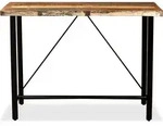 vidaXL Bartisch Altholz Massiv 120x60x107 cm - Braun