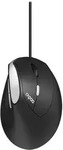 Rapoo EV200 Schwarz Wired Ergonomic Mouse - Schwarz/Silber