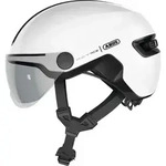 ABUS Stadthelm HUD-Y ACE - stylischer Fahrradhelm mit Visier und magnetischem,