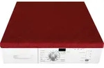 Waschmaschinenbezug mit Gummizug 60x60cm Rot &ndash; Schutzbezug f&uuml;r Waschmaschine...