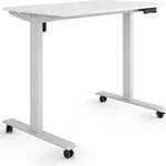 ESMART Germany ETX-121GW 100 x 60 cm Wei&szlig; Ergonomischer Steh-Sitz-Schreibtisch auf