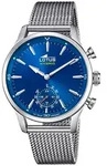 Lotus Herren Uhr Classic Sport Elegant Edelstahl Armbanduhr silber UL18803/2 - Blau