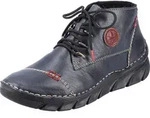 Rieker Damen Stiefeletten Warmfutter Schn&uuml;rung 55002, Gr&ouml;&szlig;e:39 EU, Farbe:Blau -