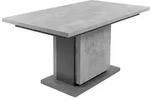 byLIVING Esstisch Britta, 140-190x80 cm, Tischplatte Melamin Light Atelier, S&auml;ule