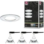 Paulmann LED Einbauleuchte Nova Basisset starr - Silber