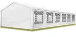 TOOLPORT Partyzelt Pavillon 6x12 m in wei&szlig; PE Plane 350 N Wasserdicht UV Schutz