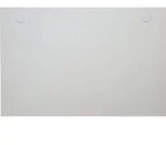 STIER Schreibtischplatte 140x80cm, wei&szlig;, melaminbeschichtet, 25mm dick, mit