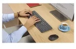 Logitech MK235, Volle Gr&ouml;&szlig;e (100%), Kabellos, RF Wireless, Grau, Maus enthalten -