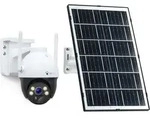 LUVISION 4G / LTE PTZ Solar &Uuml;berwachungskamera 4MP mit SIM Karte 2-Wege Audio, KI