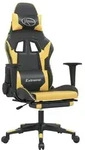 vidaXL Gaming-Stuhl mit Fu&szlig;st&uuml;tze Schwarz und Golden Kunstleder - Gold