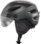 ABUS Stadthelm Pedelec 2.0 ACE - Fahrradhelm mit R&uuml;cklicht, Visier, Regenhaube,