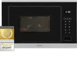 Exquisit Einbau-Mikrowelle EMW25-G-020 inox | 900 Watt | Timer | Grill 1200 Watt | 60
