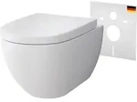 Alpenberger Sp&uuml;lrandloses H&auml;nge WC mit Bidet Funktion | Taharet WC mit Nano &