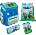 Scooli EasyFit Schulranzen-Set 5-teilig Super Mario blau - Blau