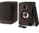 SHARP CP-SS30(BR), Regalboxen, 2-Wege-Aktivlautsprecher, 60 W (2 x 30 W), Bluetooth,