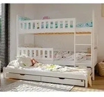Hochbett 90x200 Etagenbett Kinderbett Jugendbett Stockbett 3 Kinder, zwei...