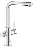 GROHE 30601000, Ziehen, Chrom, Hebelgriffe, Einzelbild, 3/8", Typ L - Silber