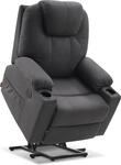 M MCombo elektrisch Aufstehhilfe Fernsehsessel Relaxsessel 7040MB Massage...
