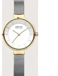 Bering Damen Uhr Armbanduhr Solar Gold - 14631-024 Edelstahl - Gold