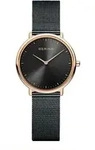 Bering Damen Uhr Armbanduhr Ultra Slim - 15729-166 Meshband - Schwarz
