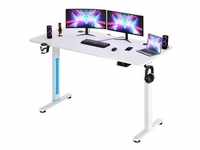 CASARIA® Höhenverstellbarer Schreibtisch mit Tischplatte Elektrisch LCD-...