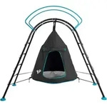 TP Toys Stahl Kletterger&uuml;st mit H&auml;ngesessel UFO Schwarz/Blau 122x217x201 cm -
