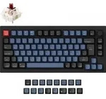 Keychron Q1 Knob Gateron G Pro Brown - Gaming Tastatur - schwarz/blaugrau - Schwarz