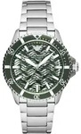 Emporio Armani Herren Automatikuhr Gr&uuml;n/Silber AR60061
