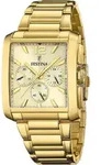 Festina Herren Uhr Elegant Edelstahl Armbanduhr gold UF20638/2 - Gold