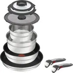 Jamie Oliver By Tefal Ingenio 9-Teiliges Set - Silber