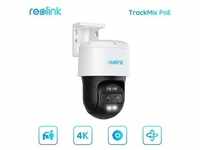 Reolink TrackMix PoE 4K 8MP PTZ PoE Überwachungskamera Außen mit Dual-Objektiv, 6 X