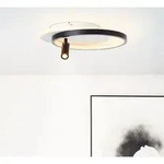 BRILLIANT moderne LED Deckenleuchte EUNOMIA | schwarz wei&szlig;e Deckenlampe mit