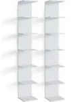 Wandregal Vicco Paolo Wei&szlig; 30 x 190 cm 2er Set, Model 35141 - Wei&szlig;