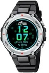 Lotus Smartwatch Digital Sportuhr GPS 50024/2 - Schwarz/Silber