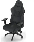 Corsair TC100, Gepolsterter Sitz, Gepolsterte R&uuml;ckenlehne, Grau, Grau, Stoff, Stoff