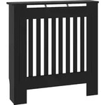vidaXL Holzwerkstoff Heizk&ouml;rperverkleidung Schwarz 78 cm - Schwarz
