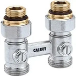 Caleffi Zweirohr Hahnblock 3010 Durchgangsform, 1/2" AG 301041