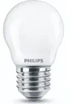 Philips Filament-Kerzenlampe, P45 E27, Milchglas, 60 W, 6,5 W, 60 W, E27, 806...