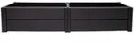 KHW-Hochbeet Demeter "L" - schmal, aus hochwertigem Kunststoff, stabil,