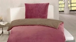 G&ouml;zze Bettw&auml;sche Cashmere-Feeling Mikroflausch 155 x 220 cm beere/taupe - Violett