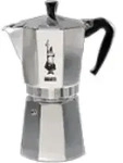 Bialetti Moka Express - 12 Tassen Espressokocher - Silber